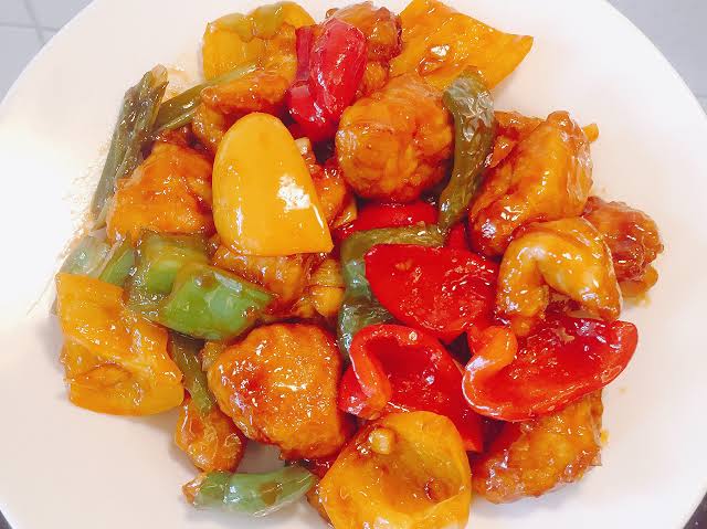 553. POLLO IN AGRODOLCE